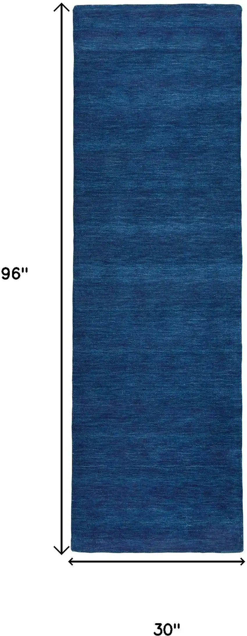 Blue Hand Woven Runner Rug Photo 3