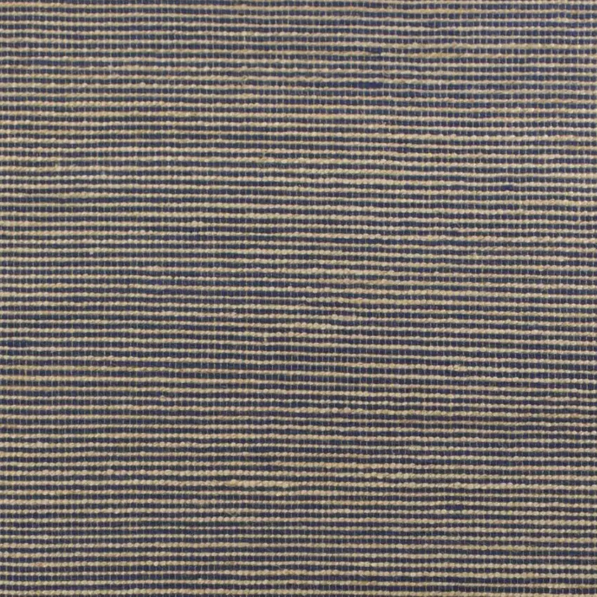 Blue And Beige Abstract Hand Woven Area Rug Photo 3