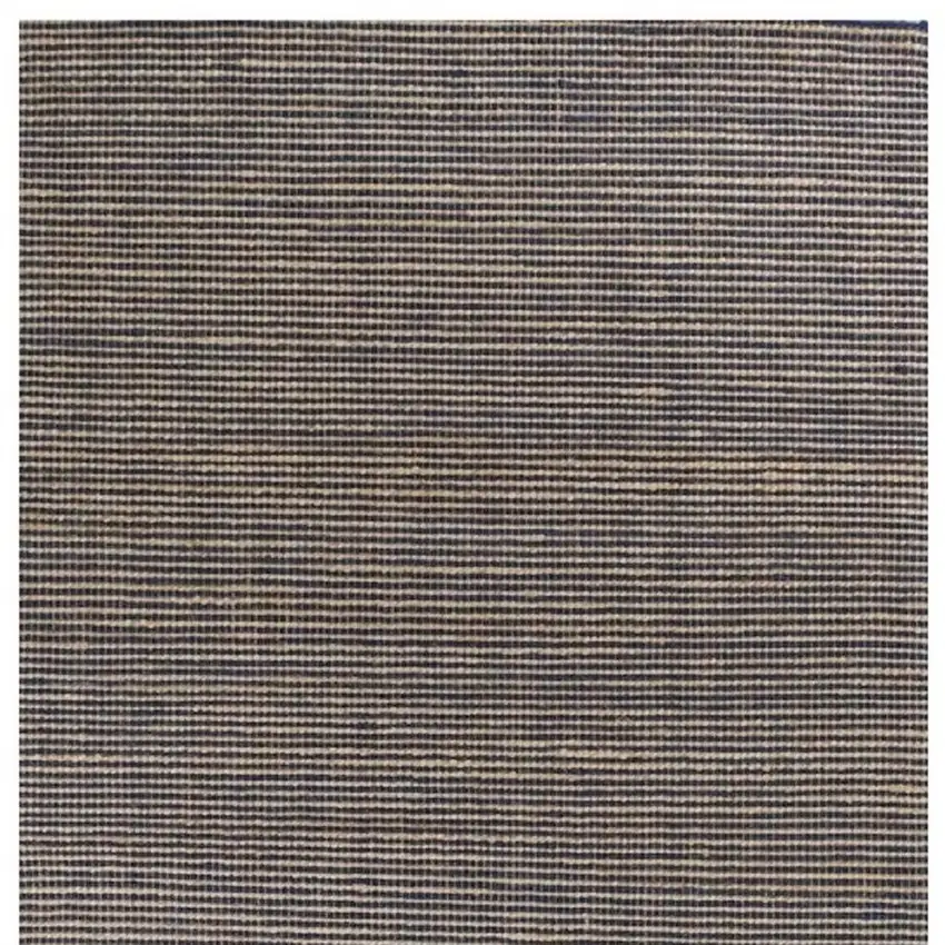 Blue And Beige Abstract Hand Woven Area Rug Photo 7