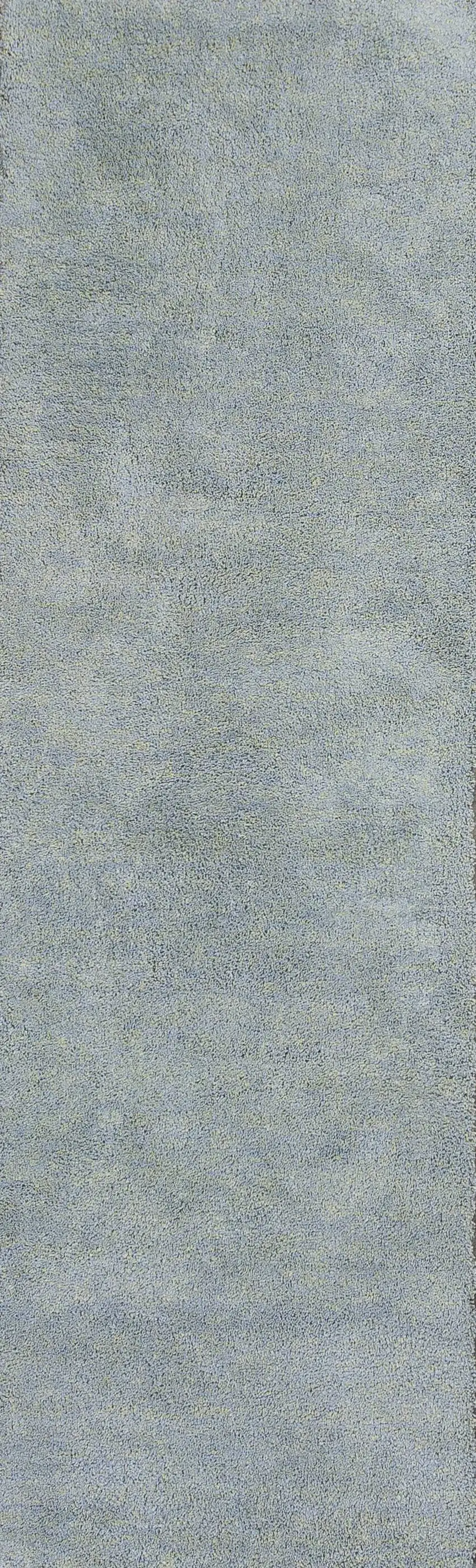Blue Heather Indoor Shag Runner Rug Photo 1
