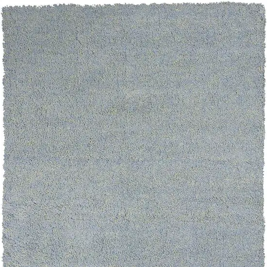 Blue Shag Hand Woven Area Rug Photo 5