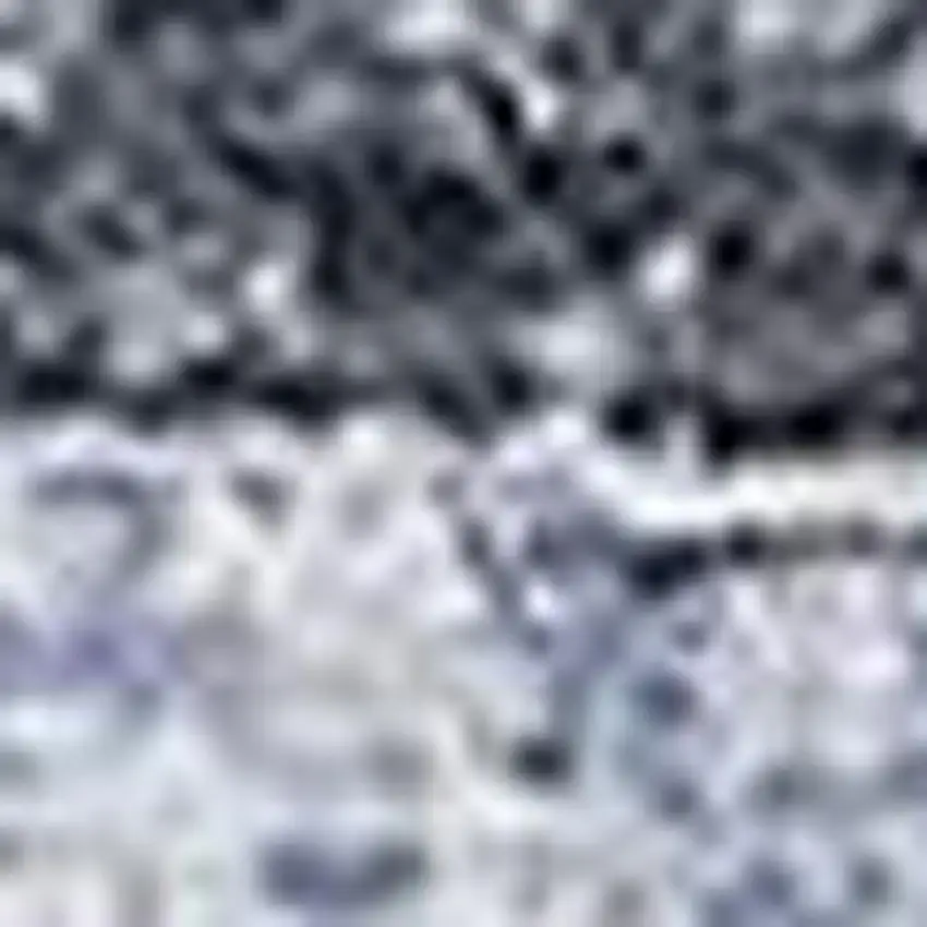 Blue Ivory And Gray Striped Washable Area Rug With UV Protection Photo 4