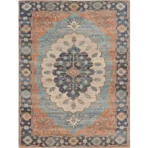 Photo of Blue Jute or Polyester Area Rug