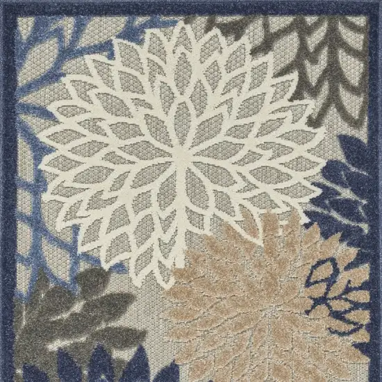 Blue And Gray Indoor Outdoor Area Rug Photo 8