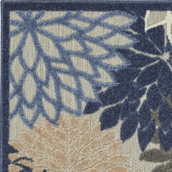 Blue And Gray Indoor Outdoor Area Rug Photo 3