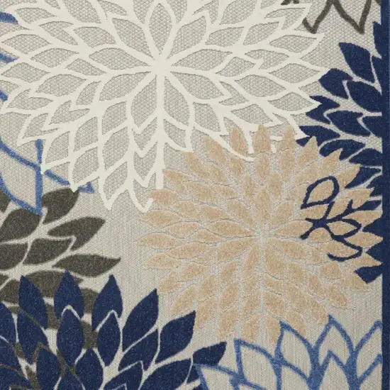 Blue And Gray Indoor Outdoor Area Rug Photo 9