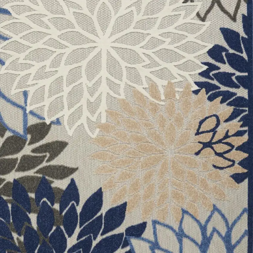 Blue And Gray Indoor Outdoor Area Rug Photo 9