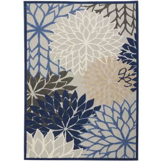 Blue And Gray Indoor Outdoor Area Rug Photo 7