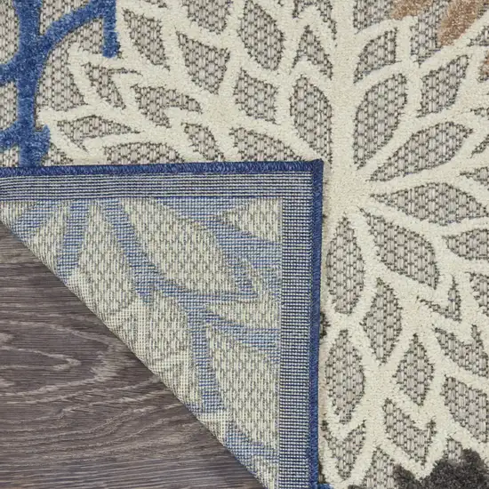 Blue And Gray Indoor Outdoor Area Rug Photo 4