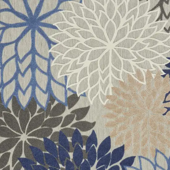 Blue And Gray Indoor Outdoor Area Rug Photo 3