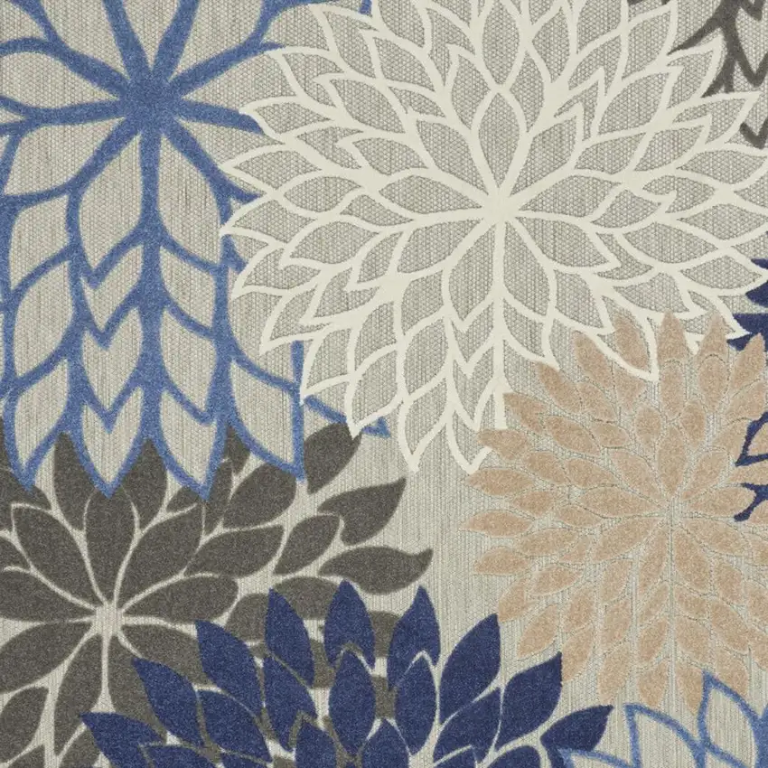 Blue And Gray Indoor Outdoor Area Rug Photo 3