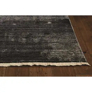 Photo of Blue Machine Woven Vintage Traditional Indoor Runner Rug