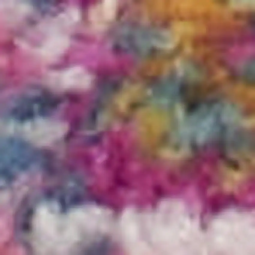 Blue Moroccan Power Loom Distressed Area Rug Photo 6