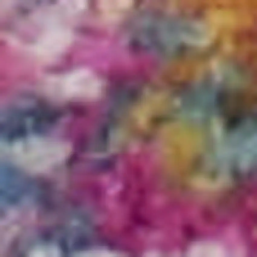 Blue Moroccan Power Loom Distressed Area Rug Photo 1