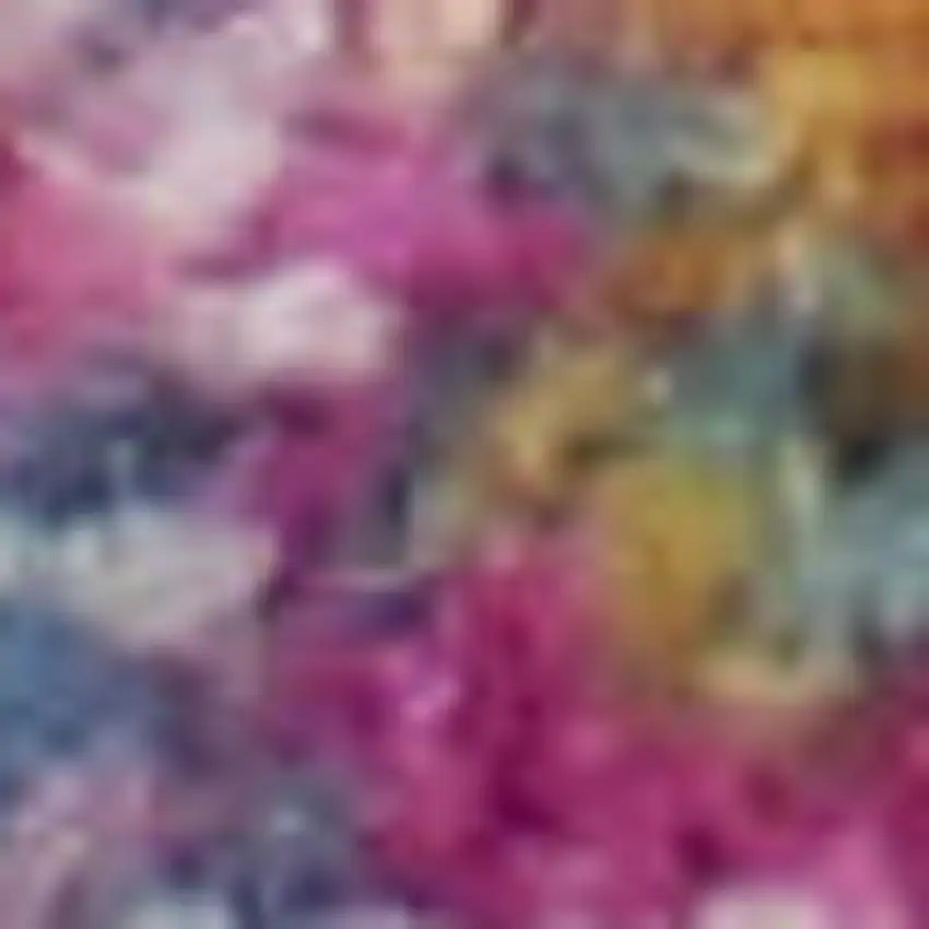 Blue Moroccan Power Loom Distressed Area Rug Photo 1