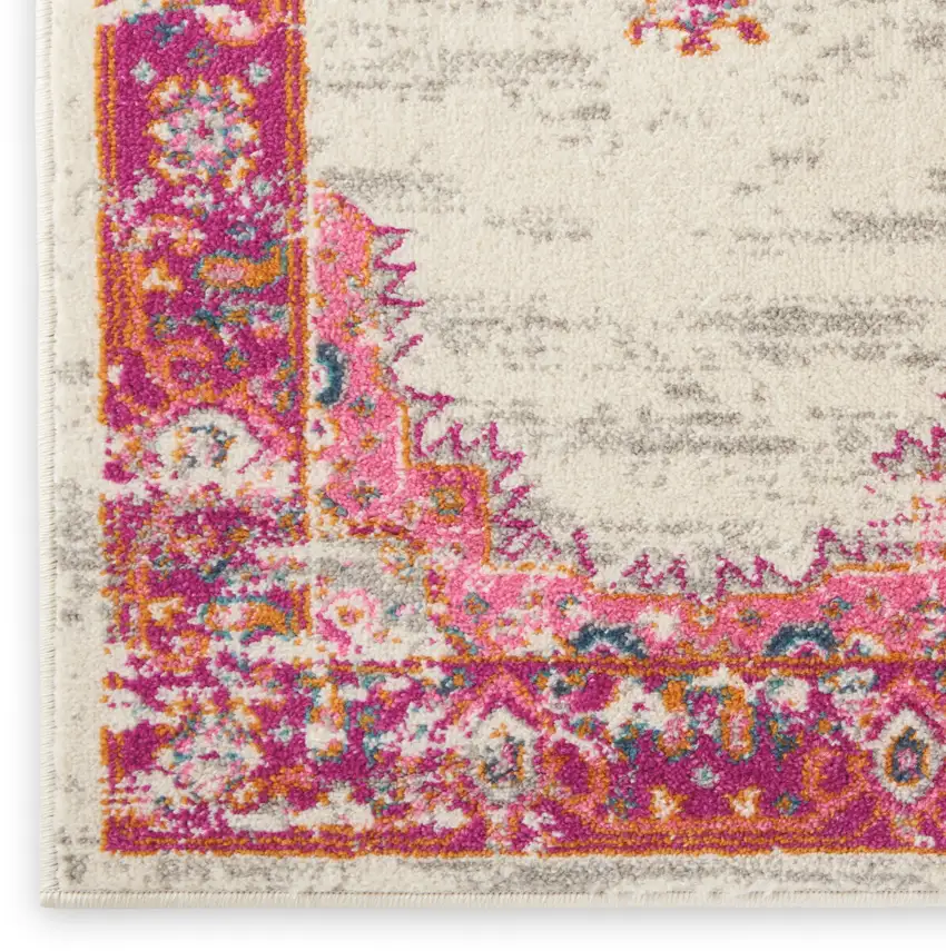 Blue Moroccan Power Loom Distressed Area Rug Photo 9