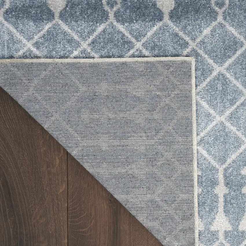 12' Blue Moroccan Runner Rug Photo 9