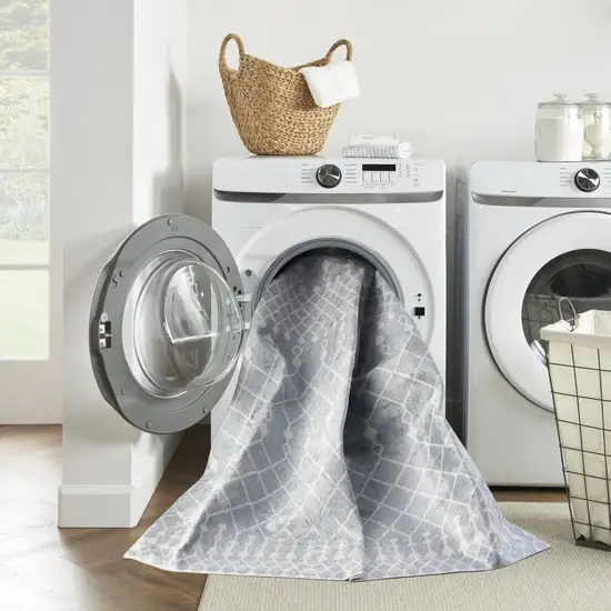 12' Blue Moroccan Runner Rug Photo 6