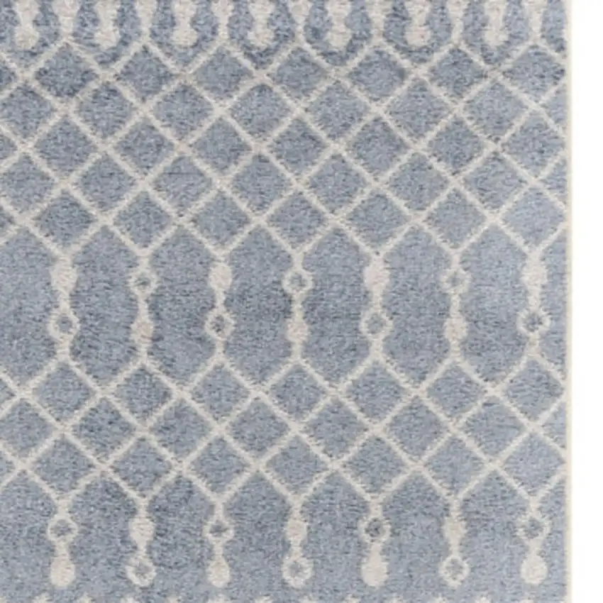 12' Blue Moroccan Runner Rug Photo 2