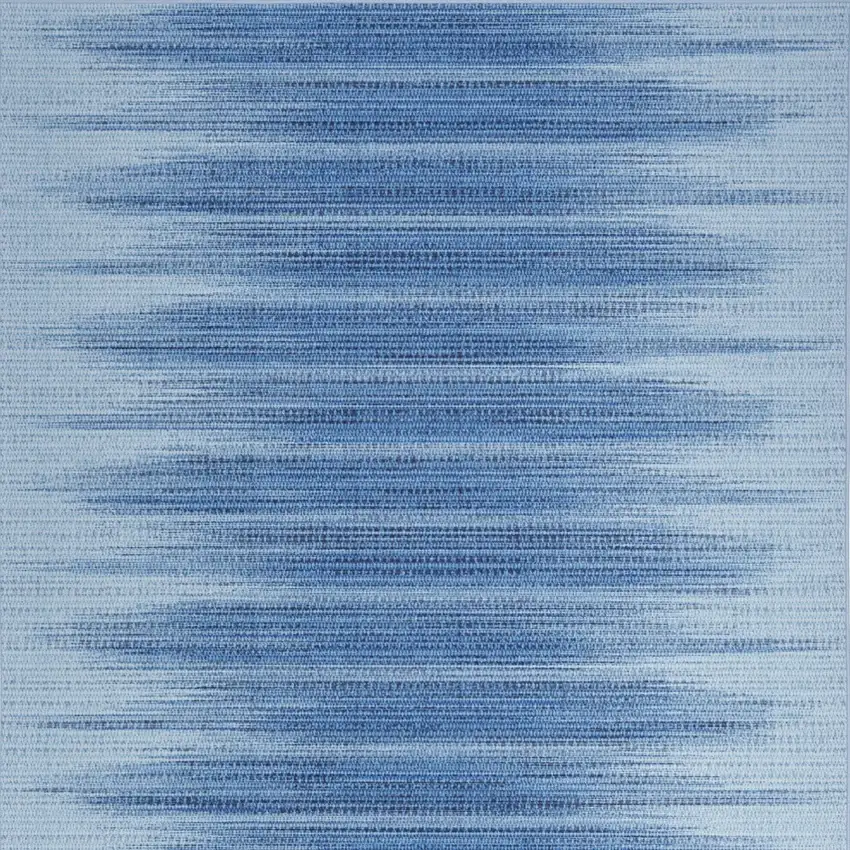 Blue Ombre Distressed Non Skid Area Rug Photo 5