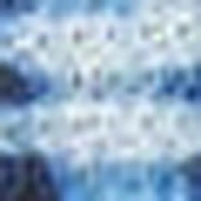 Blue Ombre Distressed Non Skid Area Rug Photo 1