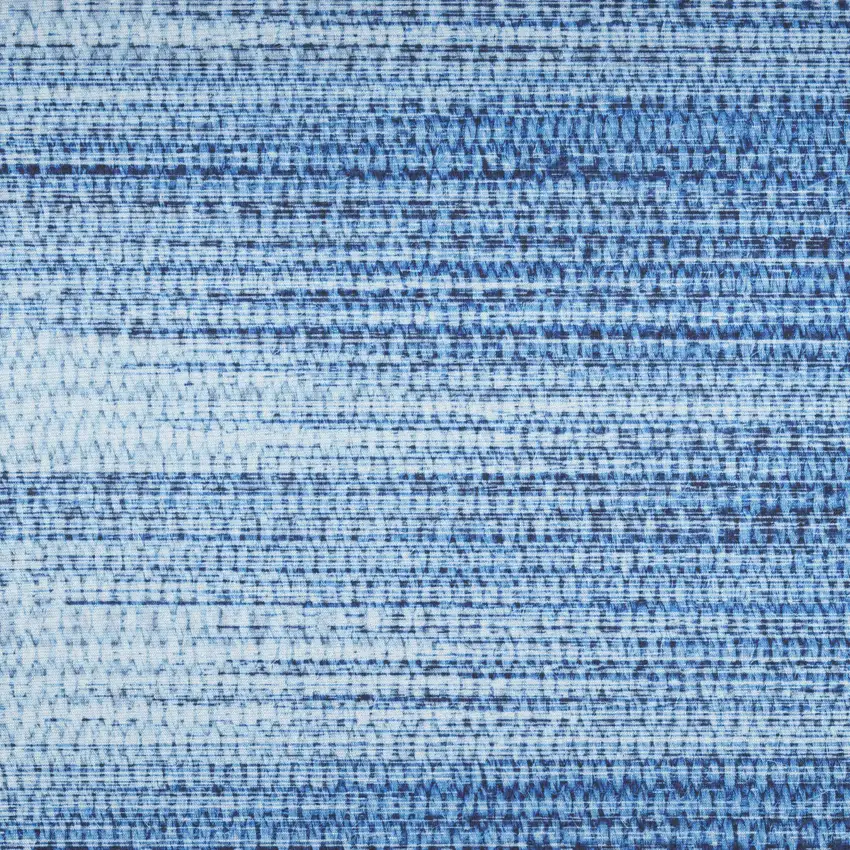Blue Ombre Distressed Non Skid Area Rug Photo 4