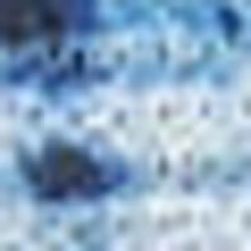 Blue Ombre Distressed Non Skid Area Rug Photo 1