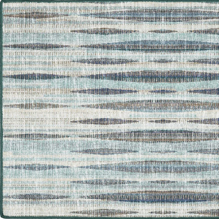 Blue Ombre Tufted Handmade Area Rug Photo 5