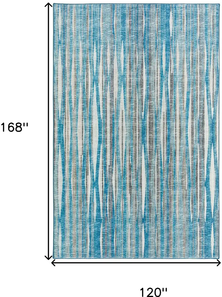 Blue Ombre Tufted Handmade Area Rug Photo 8