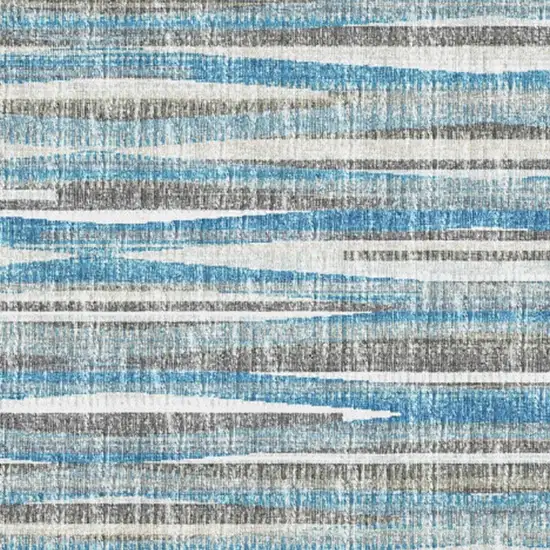 Blue Ombre Tufted Handmade Area Rug Photo 2