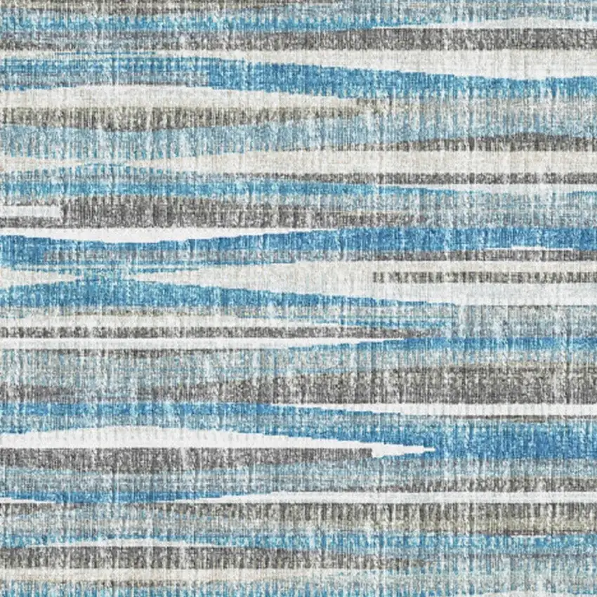 Blue Ombre Tufted Handmade Area Rug Photo 2