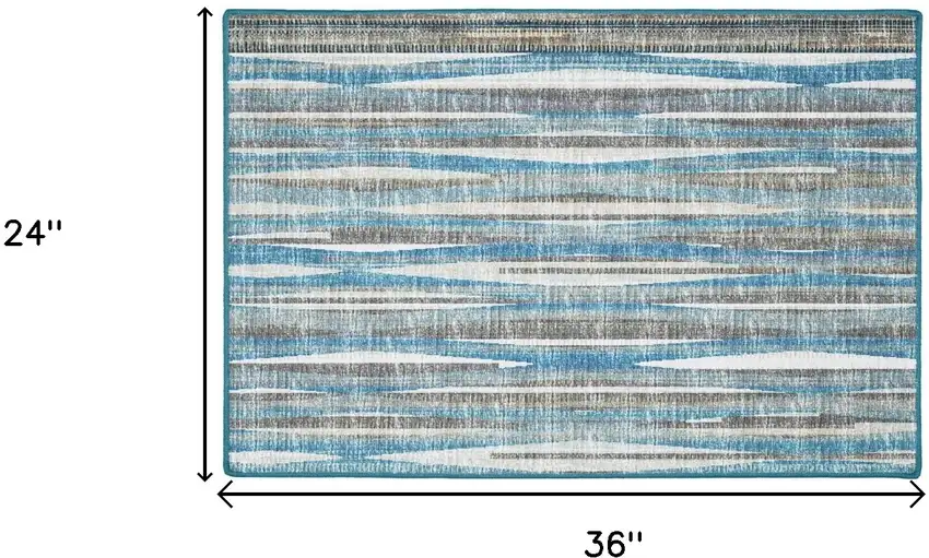 Blue Ombre Tufted Handmade Area Rug Photo 8