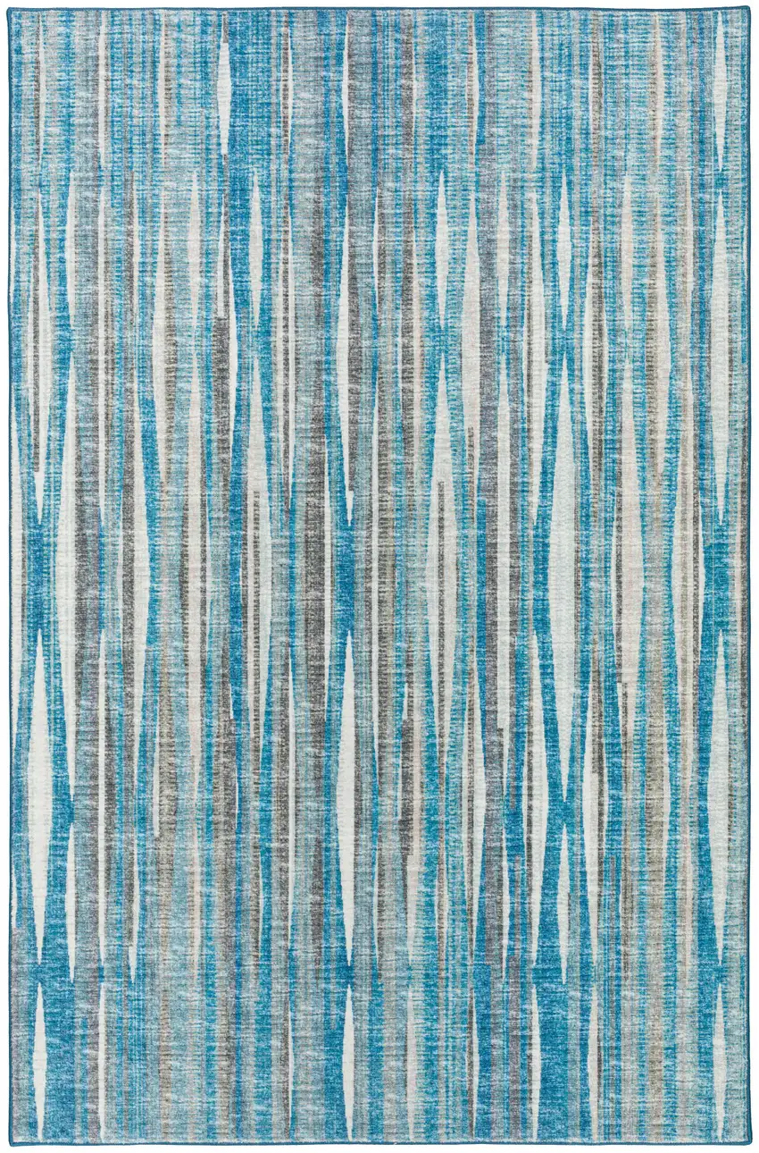 Blue Ombre Tufted Handmade Area Rug Photo 6