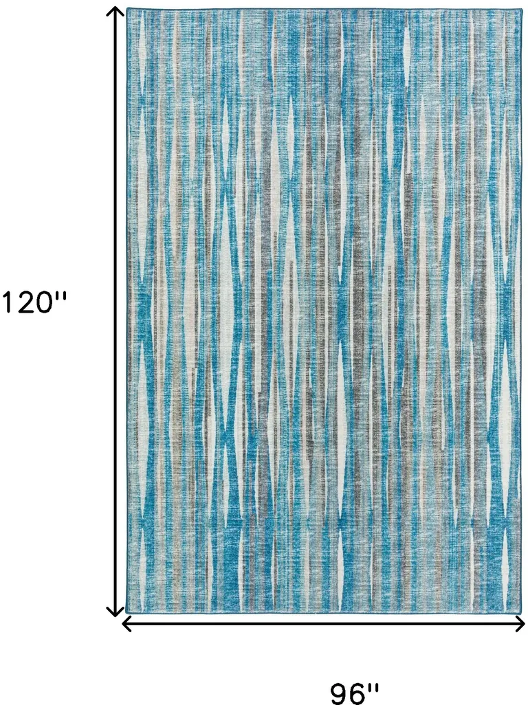 Blue Ombre Tufted Handmade Area Rug Photo 5