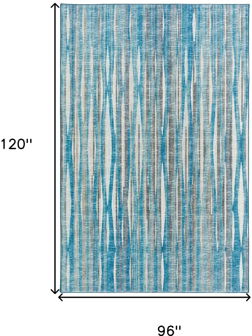 Blue Ombre Tufted Handmade Area Rug Photo 8