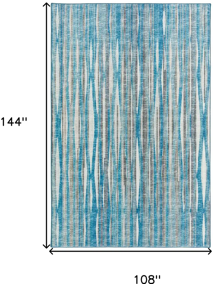 Blue Ombre Tufted Handmade Area Rug Photo 8