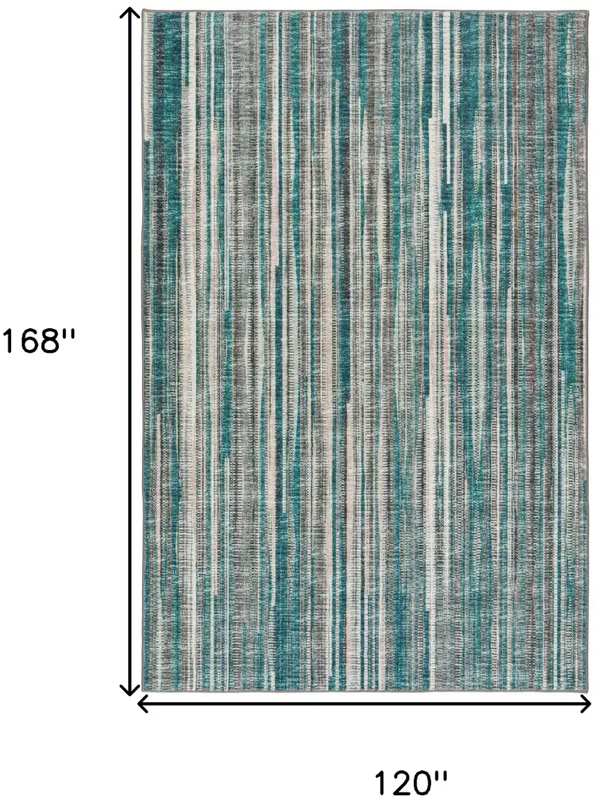 Blue Ombre Tufted Handmade Area Rug Photo 8