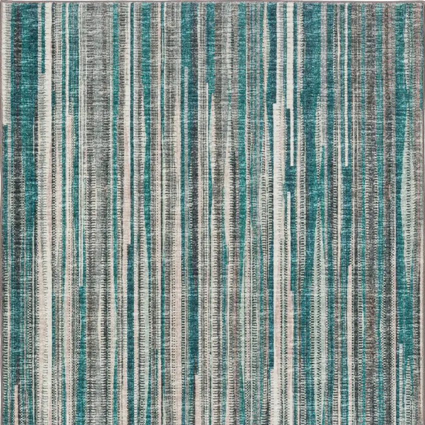Blue Ombre Tufted Handmade Area Rug Photo 6