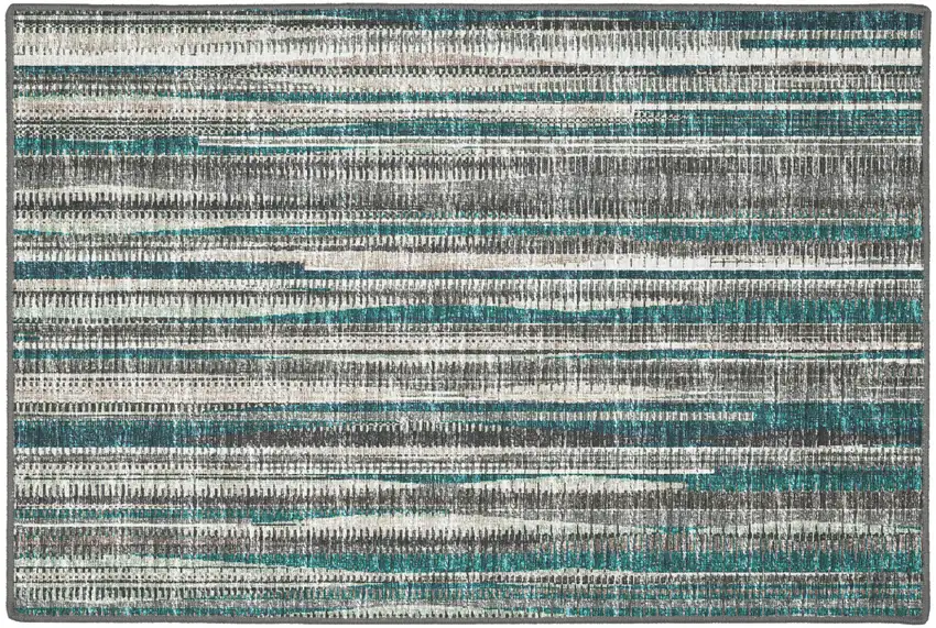 Blue Ombre Tufted Handmade Area Rug Photo 5
