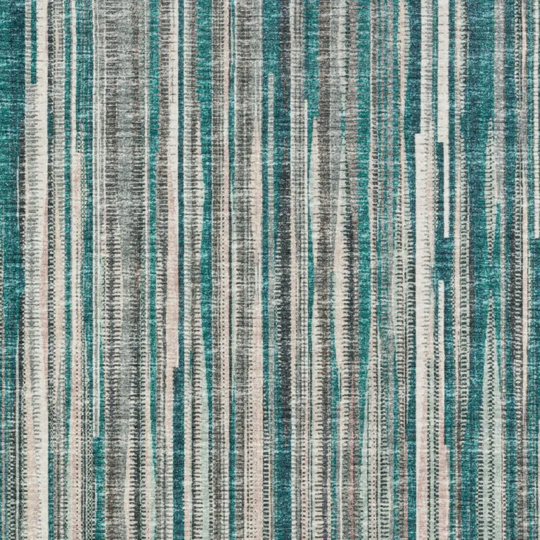 Blue Ombre Tufted Handmade Area Rug Photo 3