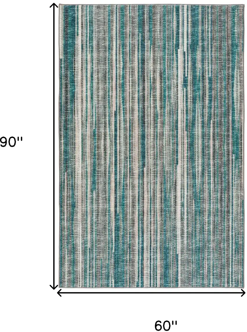 Blue Ombre Tufted Handmade Area Rug Photo 8