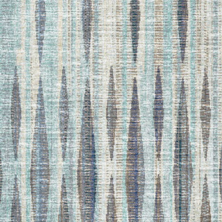 Blue Ombre Tufted Handmade Runner Rug Photo 3
