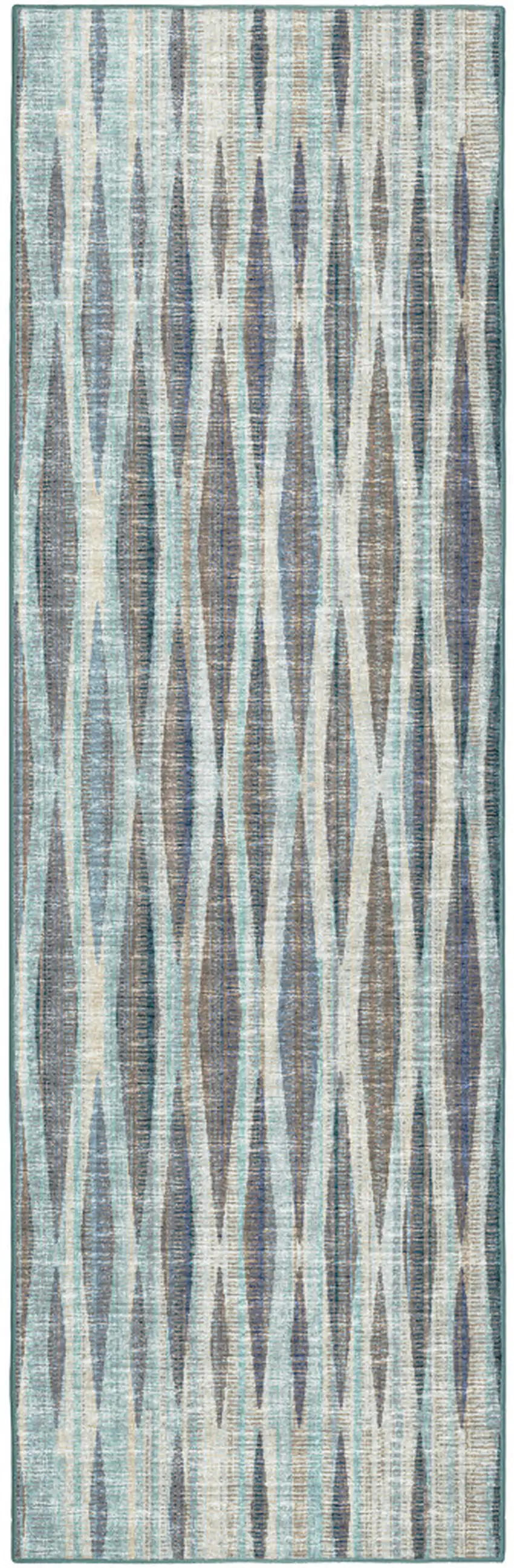 Blue Ombre Tufted Handmade Runner Rug Photo 5