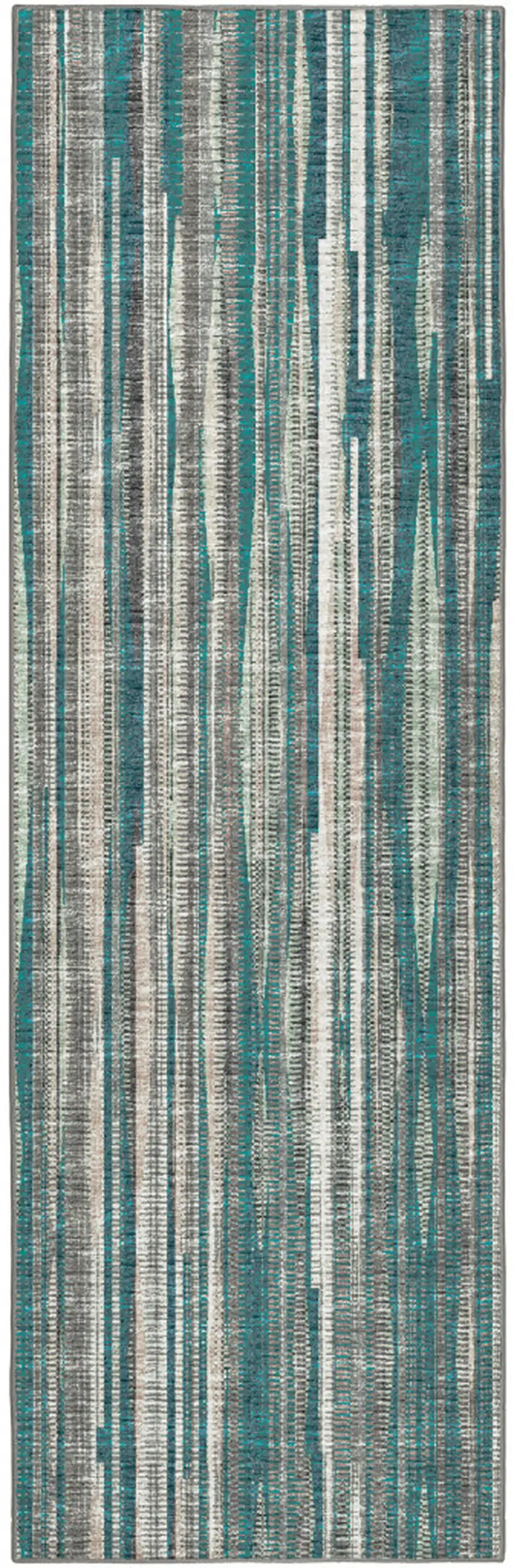Blue Ombre Tufted Handmade Runner Rug Photo 5