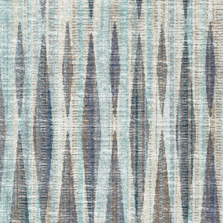 Blue Ombre Tufted Runner Rug Photo 3