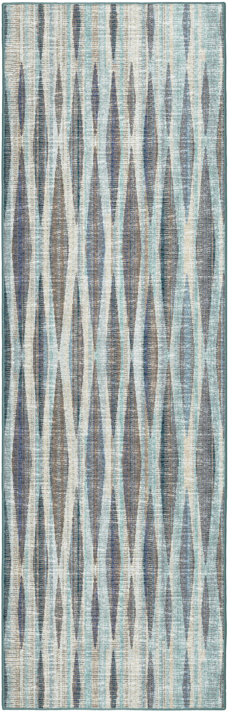 Blue Ombre Tufted Runner Rug Photo 4