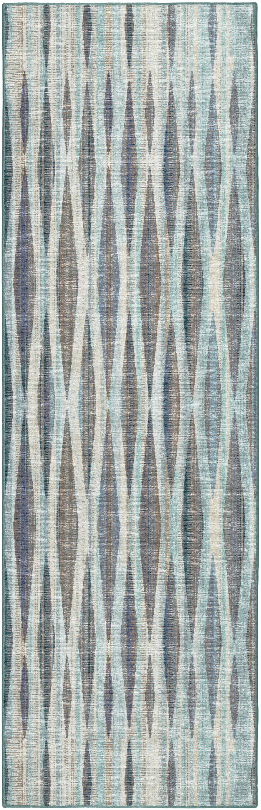 Blue Ombre Tufted Runner Rug Photo 6