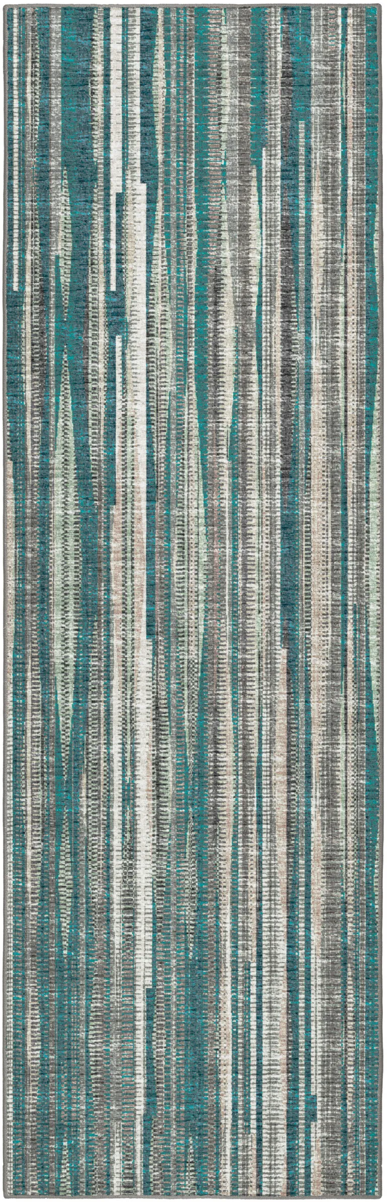 Blue Ombre Tufted Runner Rug Photo 4