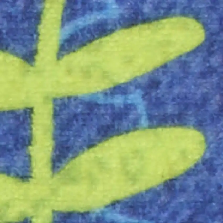 Blue Orange And Green Dinosaurs Youthful Washable Area Rug Photo 3