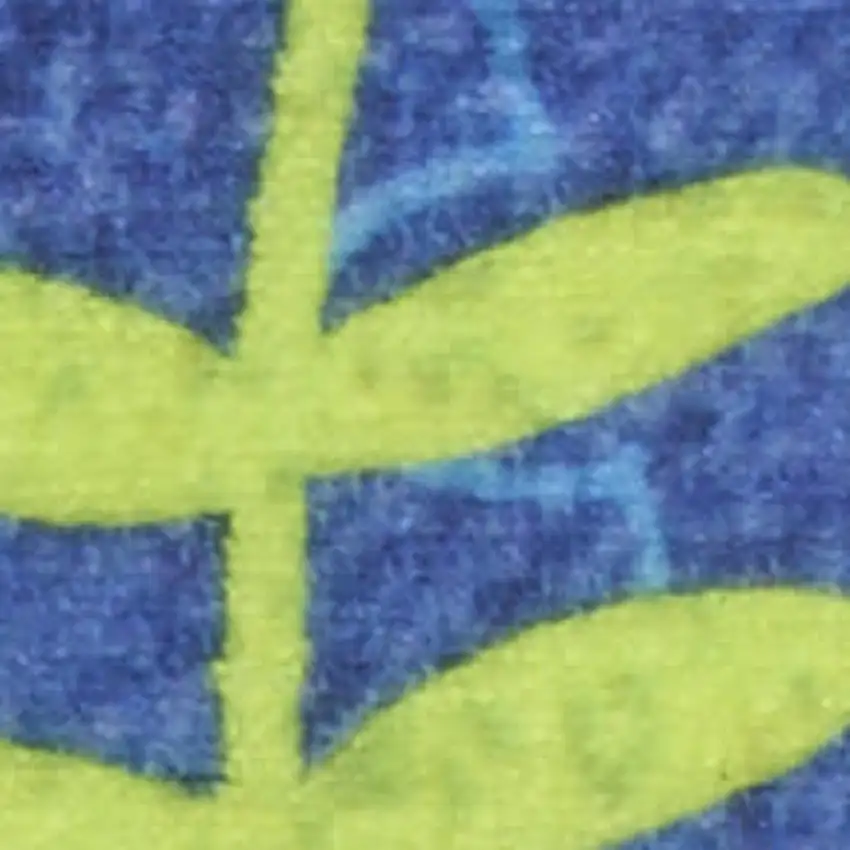 Blue Orange And Green Dinosaurs Youthful Washable Area Rug Photo 3